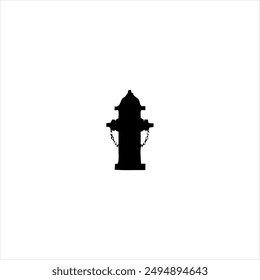 Illustration vector graphic of fire departmen icon, black and white
