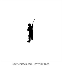 Ilustración Vector gráfico de bomberos icono, blanco y negro