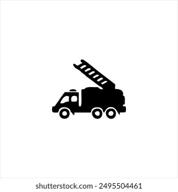 Illustration vector graphic of fire departmen icon, black and white