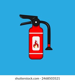 Illustration Vector Graphic of fire extinguisher. Perfect For Decoration,Icon and Other