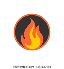 illustration vector graphic of fire logo or icon