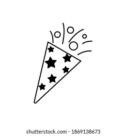 Illustration vector graphic of firecracker icon. Concept flat design. Perfect for poster, banner, web, symbol, application, card, template, coverbook, logo, cartoon, etc.