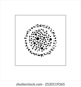 Ilustración Vector gráfico de icono de fuegos artificiales, blanco y negro