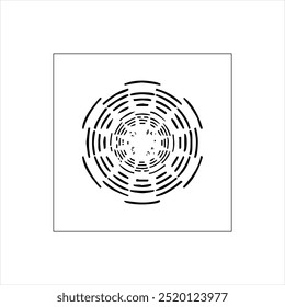 Ilustración Vector gráfico de icono de fuegos artificiales, blanco y negro