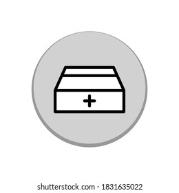 Ilustración Gráfico vectorial del icono de la caja de primeros auxilios