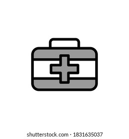 Illustration Vector graphic of first aid box icon