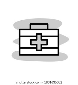 Illustration Vektorgrafik des Symbols des ersten Beihilfefelds