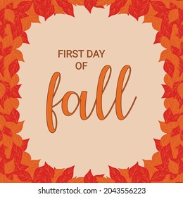 Illustration Vector Graphic Of First Day Of Fall