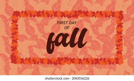 Illustration Vector Graphic Of First Day Of Fall