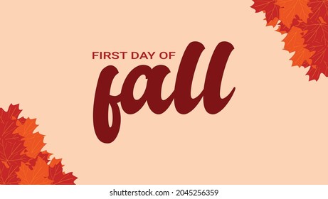 Illustration Vector Graphic Of First Day Of Fall