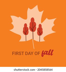 Illustration Vector Graphic Of First Day Of Fall