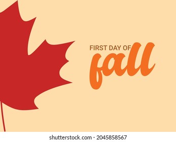 Illustration Vector Graphic Of First Day Of Fall