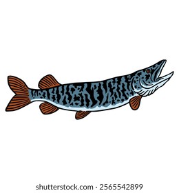 illustration vector graphic fish for design, template, elemen, illustration, etc