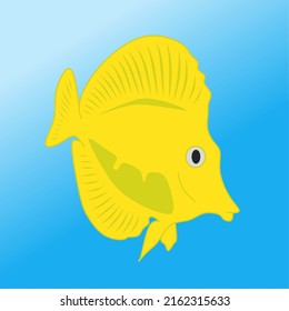 Ilustración vectorial gráfico de peces, buena educación para niños