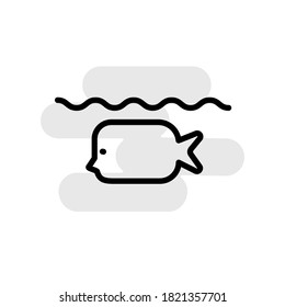 
Illustration Vektorgrafik des Fischsymbol