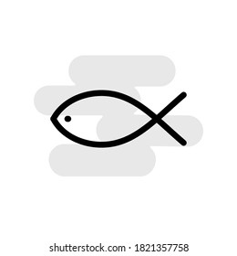 
Illustration Vector graphic of fish icon