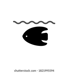 Illustration Vector graphic of fish icon