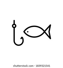Illustration Vector graphic of fish icon
