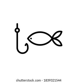 Ilustración Gráfico vectorial del icono de pescado