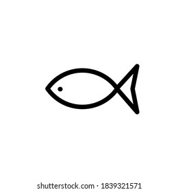 Illustration Vector graphic of fish icon