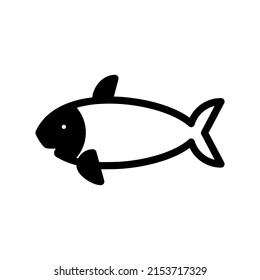 Illustration Vector graphic of fish icon template
