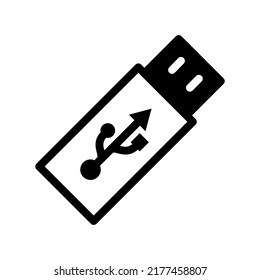 Illustration Vector Graphic of Flash disk icon template