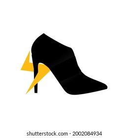 Illustration Vector Graphic of Flash High Heel Logo. Perfect to use for Fashion Company