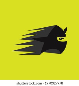 Illustration vector graphic of flash ninja logo . perfect for icon , apps , shirt design, stickers, logo introduction package, etc.