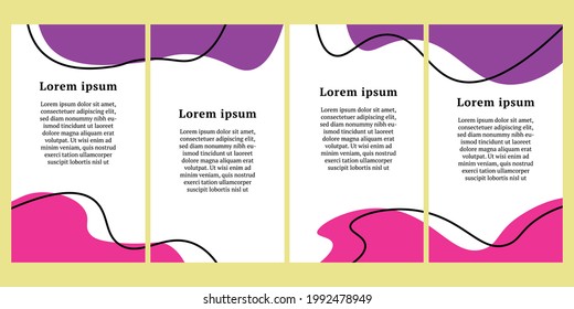 Illustration vector graphic of flat abstract background, good for social media story, banner, poster, landing page, feed social media.