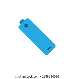 illustration vector graphic of flat battery icon. perfect for design complementary elements, pattern design objects, etc.