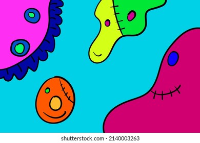 Vektorgrafik, einfarbiger Hintergrund, abstrakt