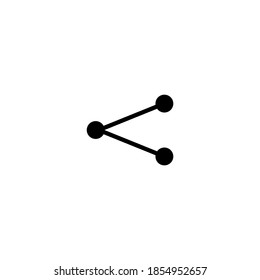
illustration vector graphic of flat share symbol