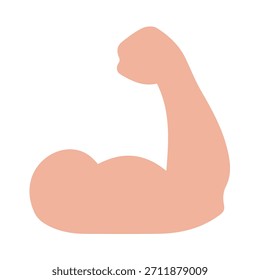 Illustration vector graphic of Flexed Bicep Icon