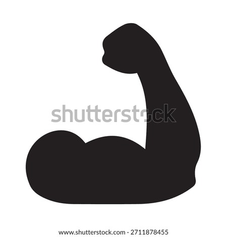 Illustration vector graphic of Flexed Bicep Icon