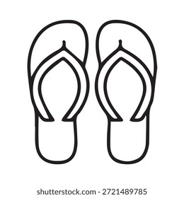 Illustration, Vektorgrafik des Flip-Flop-Symbols