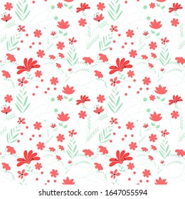 illustration vector graphic of floral pattern fit to place background,wallpaper,seamless pattern,pattern, etc. On white background