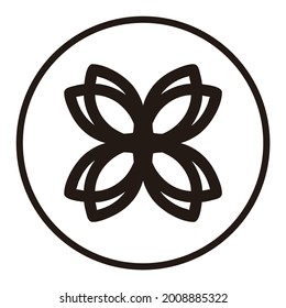 Illustration vector graphic of flower or air conditioner symbol or icon