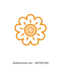 Illustration Vector graphic of flower icon. Fit for floral, garden, blossom, beautiful etc.