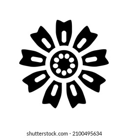 Illustration Vector graphic of flower icon. Fit for floral, garden, blossom, beautiful etc.