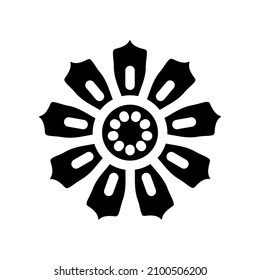 Illustration Vector graphic of flower icon. Fit for floral, garden, blossom, beautiful etc.