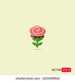 Ilustración vectorial gráfico del vector del logotipo de flor. aceites de belleza y cosméticos. Logotipo en estilo lineal moderno