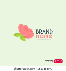 Illustration Vektorillustration Grafik von Blumenlogo Vektorillustration. Kosmetiköle und Kosmetika. Logo im trendigen linearen Stil
