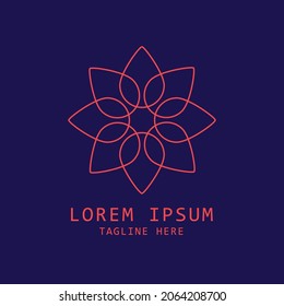 illustration vector graphic of the flower logo design, this logo perfect for your beauty product