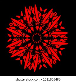Vektorgrafik von Blumenmandalakonzepten