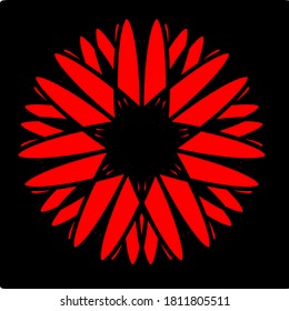 illustration vector graphic of flower mandala concept design