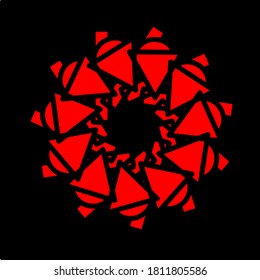 illustration vector graphic of flower mandala concept design
