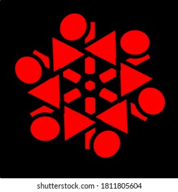 illustration vector graphic of flower mandala concept design