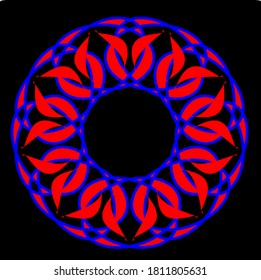 illustration vector graphic of flower mandala concept design
