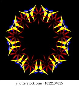 ilustración vector gráfico del diseño del concepto de mandala floral