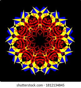 illustration vector graphic of flower mandala concept design